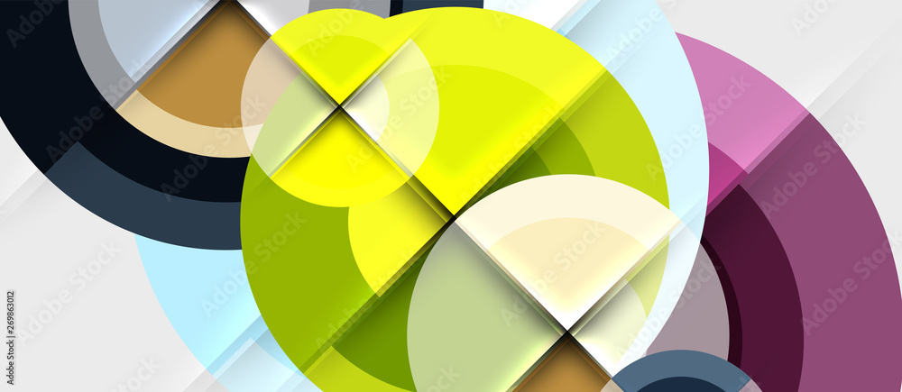Geometric design abstract background - circles Geometric design abstract background - circles