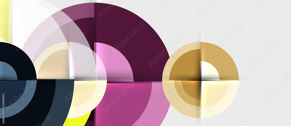 Geometric design abstract background - circles Geometric design abstract background - circles