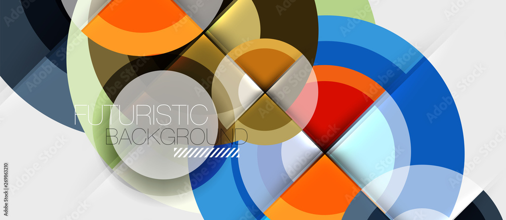 Circular geometrical design template Circular geometrical design template