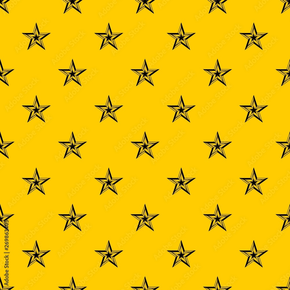Star pattern seamless vector repeat geometric yellow for any design Star pattern seamless vector repeat geometric yellow for any design