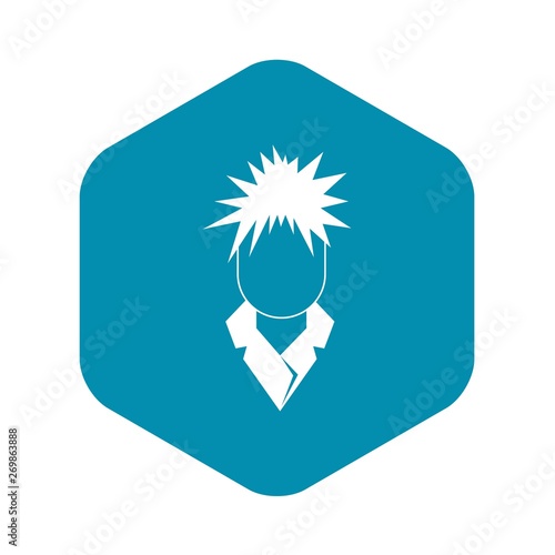 Singer icon. Simple illustration of singer vector icon for web