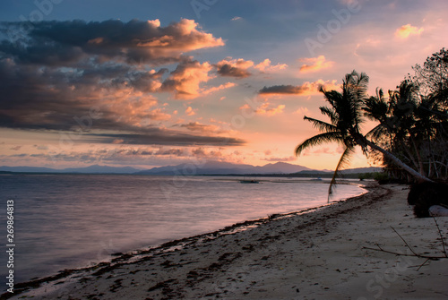 Sunset over Honda Bay in Palawan, Philippines