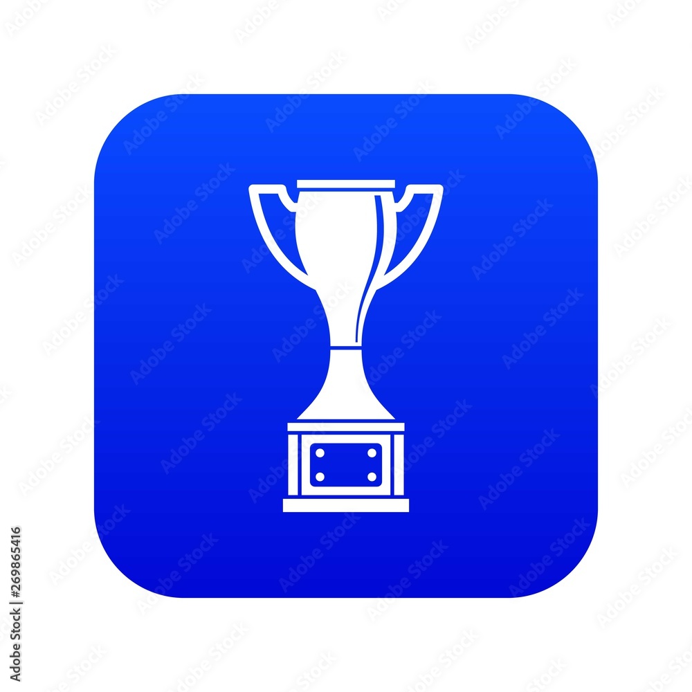 Cup icon digital blue for any design isolated on white vector illustration Cup icon digital blue for any design isolated on white vector illustration