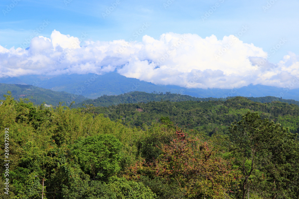 Mount Kinabalu with clouds - Borneo Malaysia Asia