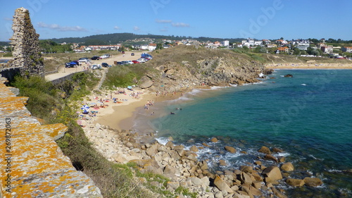 Lanzada, beach in O Grove. Galicia.Spain