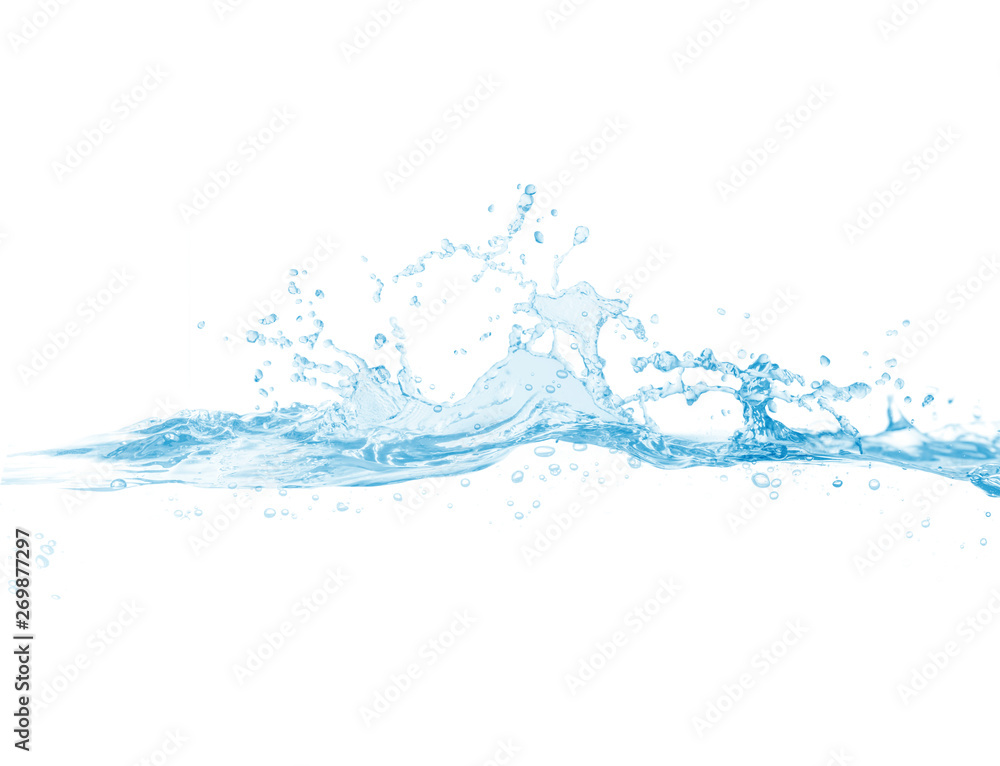 water splash isolated on white background, beautiful splashes a clean water water splash isolated on white background, beautiful splashes a clean water