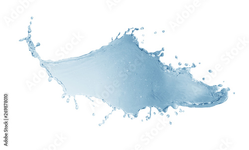 water splash isolated on white background, beautiful splashes a clean water 