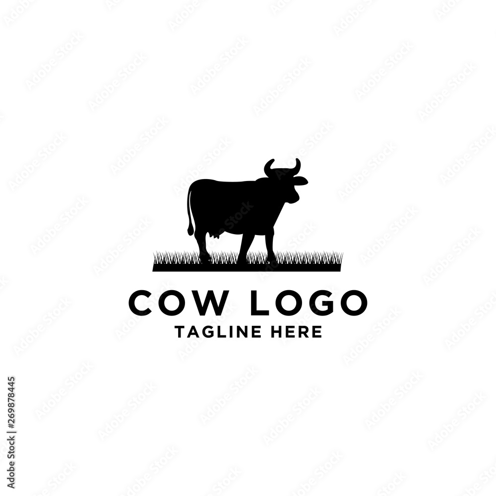 collection of cattle logo vector. Cow Design - Vector collection of cattle logo vector. Cow Design - Vector
