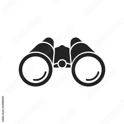 Binoculars flat icon. Vector. Isolated. photo