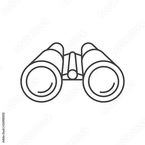 Binoculars line stylye icon. Vector. Isolared. photo