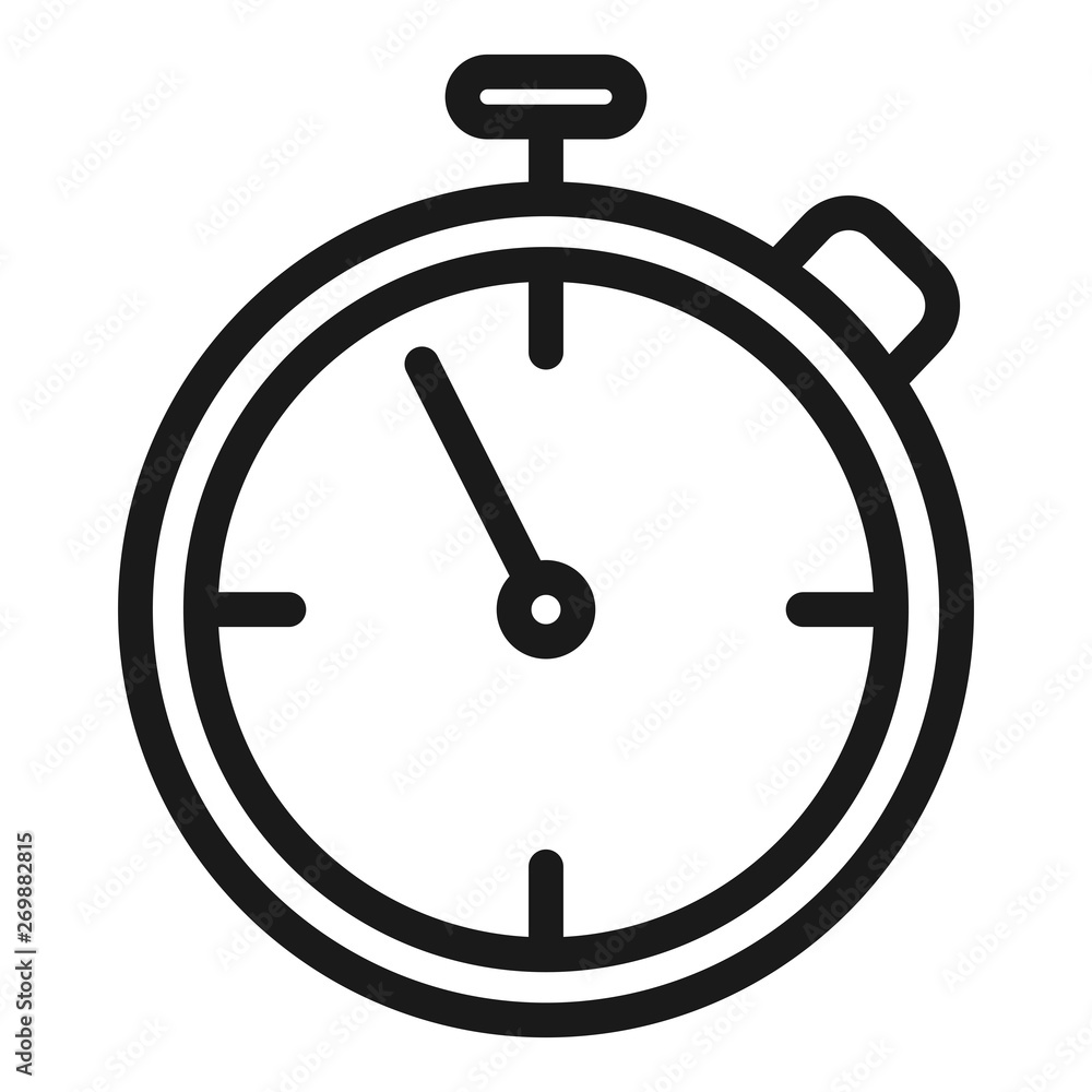 stopwatch - minimal line web icon. simple vector illustration. concept for infographic, website or app. stopwatch - minimal line web icon. simple vector illustration. concept for infographic, website or app.