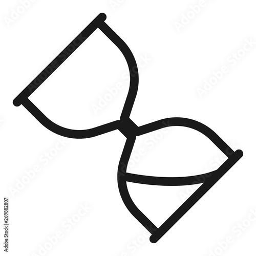 hourglass - minimal line web icon. simple vector illustration. concept for infographic, website or app.