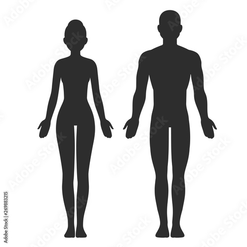 Male and female silhouette