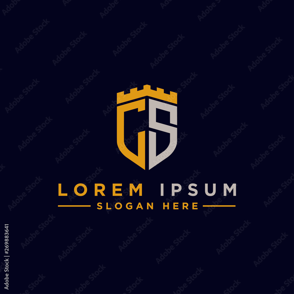 logo design inspiration for companies from the initial letters of the CS logo icon. -Vector logo design inspiration for companies from the initial letters of the CS logo icon. -Vector
