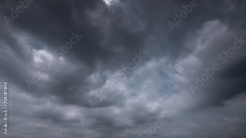 Strom & rainy cloud sky