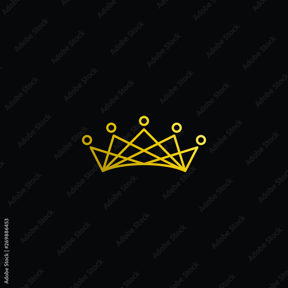 Simple Modern Royal Crown Icon Logo Symbols for Luxury Badges Card Invitations Decoration Element Simple Modern Royal Crown Icon Logo Symbols for Luxury Badges Card Invitations Decoration Element