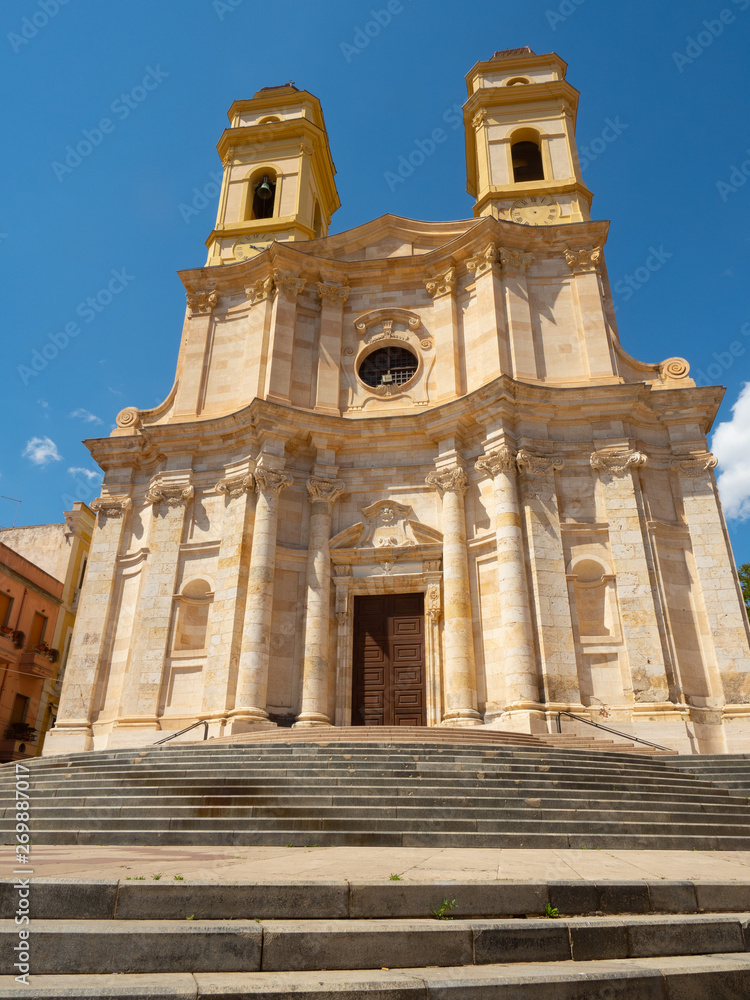 The church of Sant'Anna in Cagliari in Sardinia