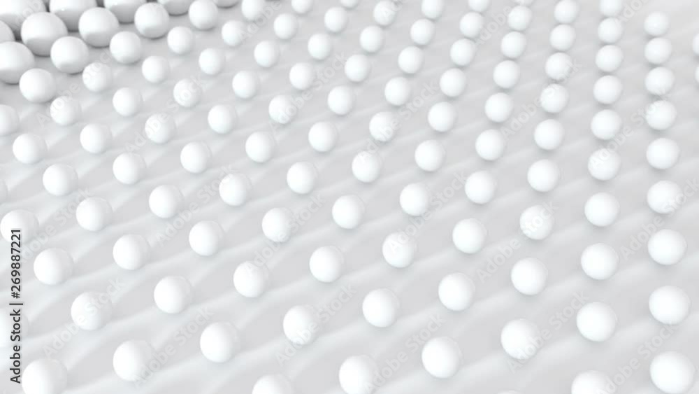 3Dabstract pastel balls scale like waves. 4k seamless loop animation. 3Dabstract pastel balls scale like waves. 4k seamless loop animation.