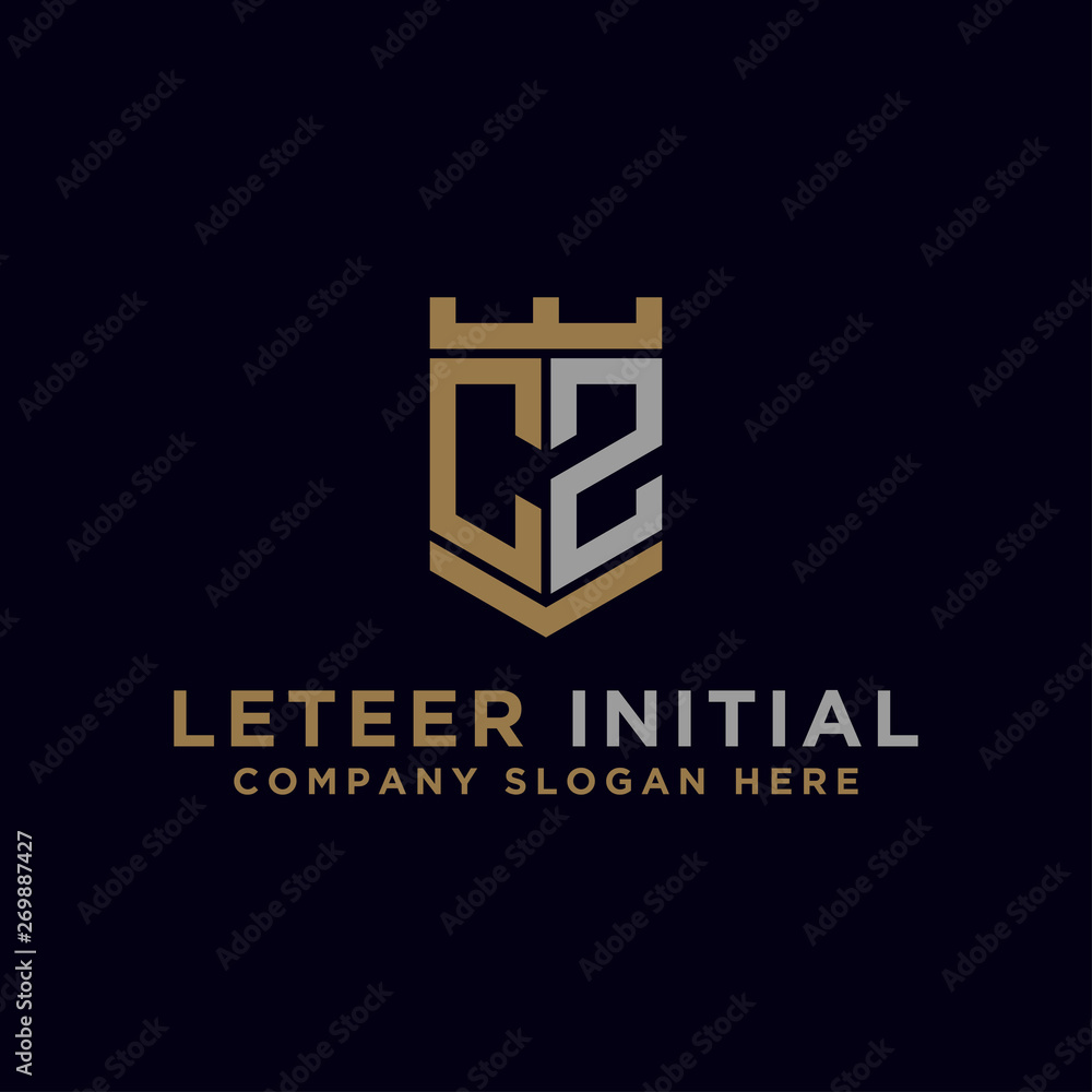 logo design inspiration for companies from the initial letters CZ logo icon. -Vector logo design inspiration for companies from the initial letters CZ logo icon. -Vector
