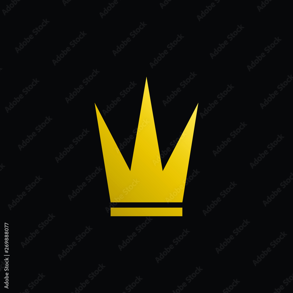 Simple Modern Royal Crown Icon Logo Symbols for Luxury Badges Card Invitations Decoration Element Simple Modern Royal Crown Icon Logo Symbols for Luxury Badges Card Invitations Decoration Element