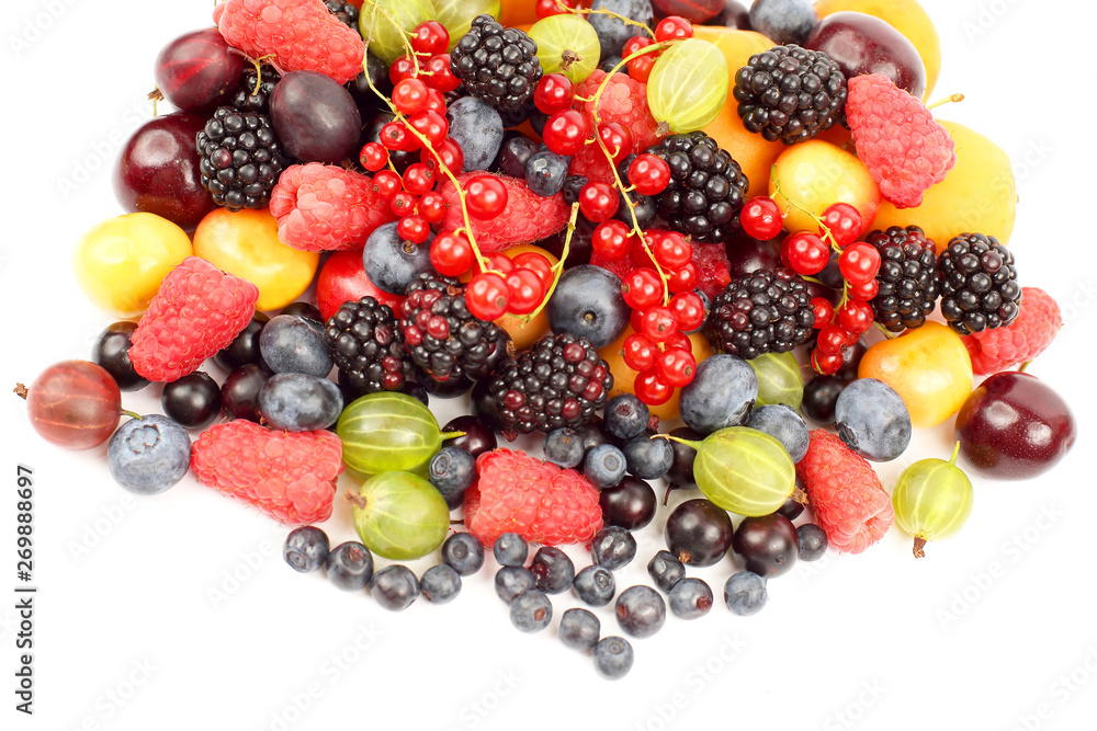 lots of fresh different berries. useful vitamin healthy food lots of fresh different berries. useful vitamin healthy food
