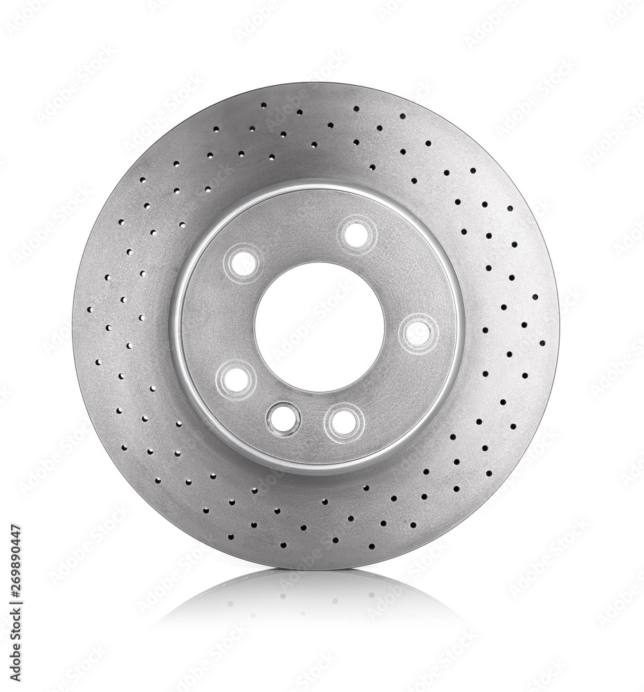 Brake disc on white background Brake disc on white background
