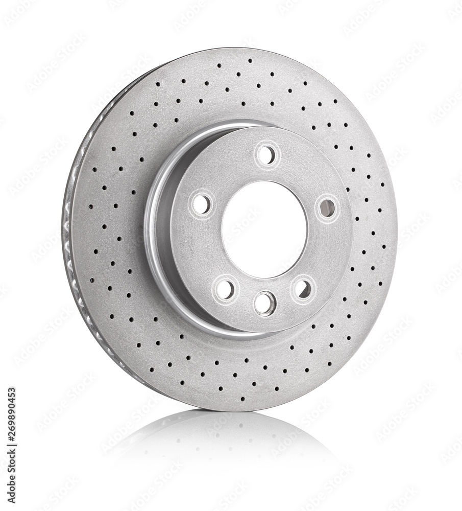 Brake disc on white background Brake disc on white background