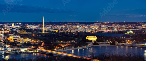 Washington DC Aerial panorama photo