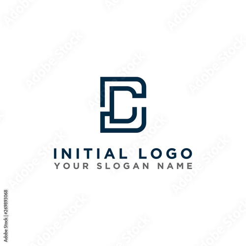 logo design inspiration for companies from the initial letters of the DC logo icon. -Vector