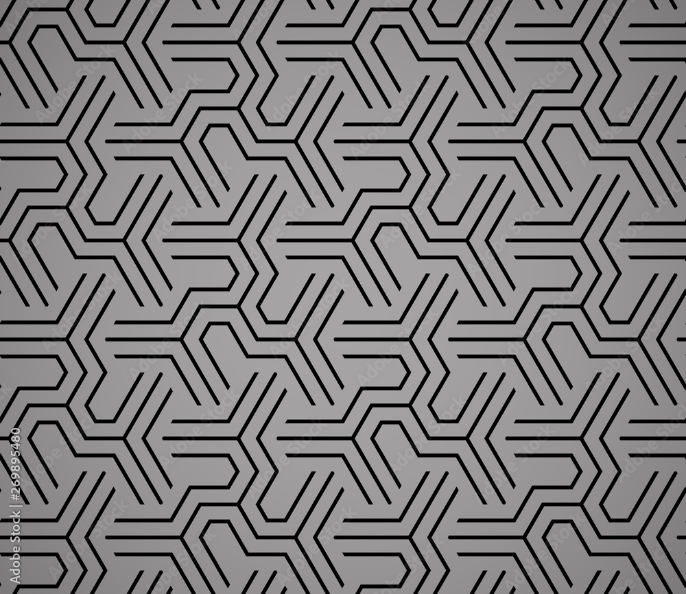 Abstract geometric pattern with stripes, lines. Seamless vector background. Black ornament. Simple lattice graphic design Abstract geometric pattern with stripes, lines. Seamless vector background. Black ornament. Simple lattice graphic design
