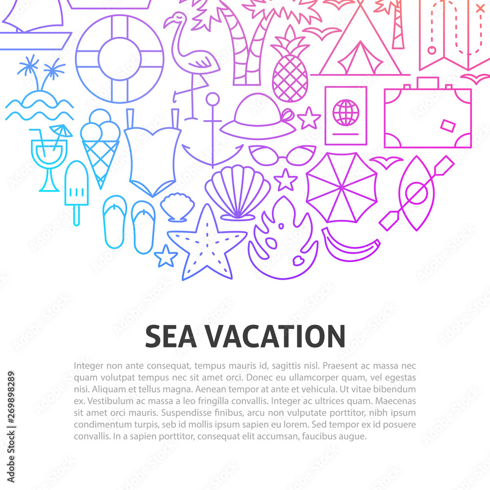Sea Vacation Line Concept