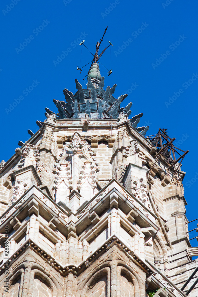 Tower of the cathedral of Toledo, Gothic style