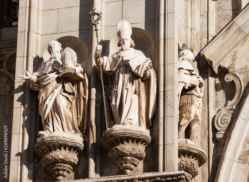 Apostolate of the west facade of the cathedral of toledo photo