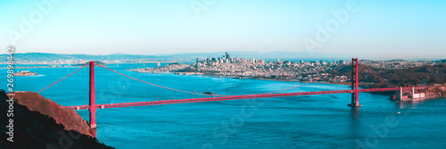 Panel kuchenny z motywem Panorama of the Golden Gate Bridge and San Francisco