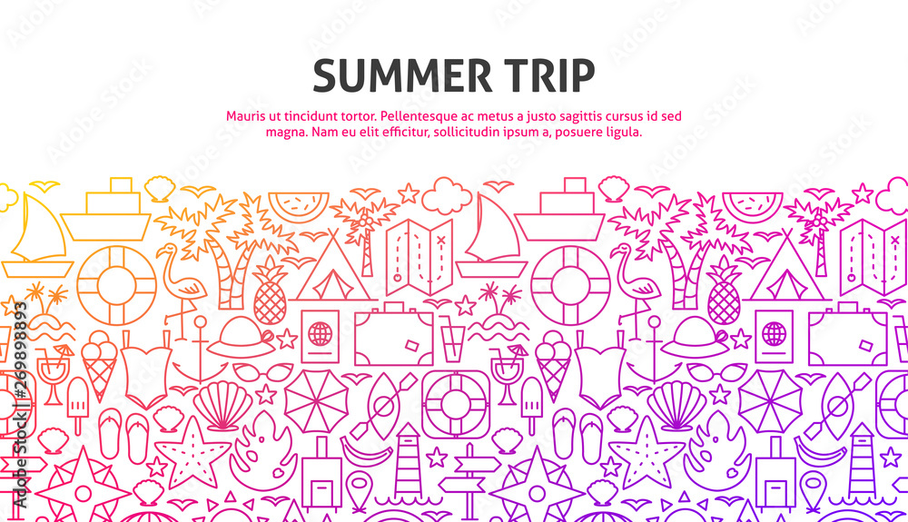 Summer Trip Concept Summer Trip Concept