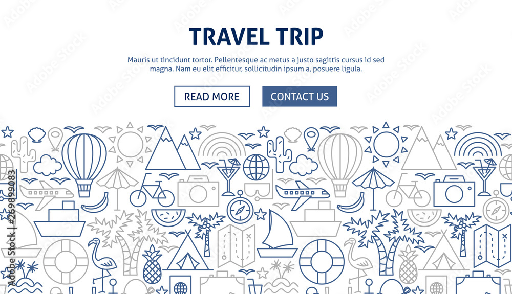 Travel Trip Banner Design Travel Trip Banner Design