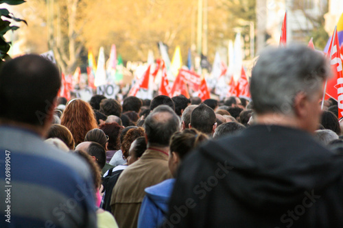crowd of people at protest © Fernando