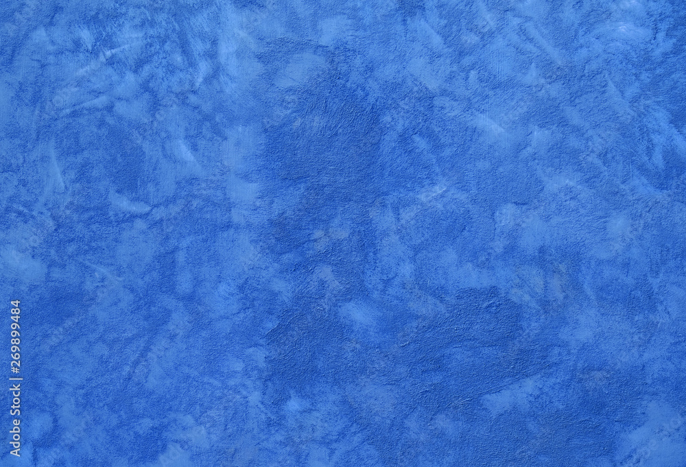 Blue abstract wall background texture