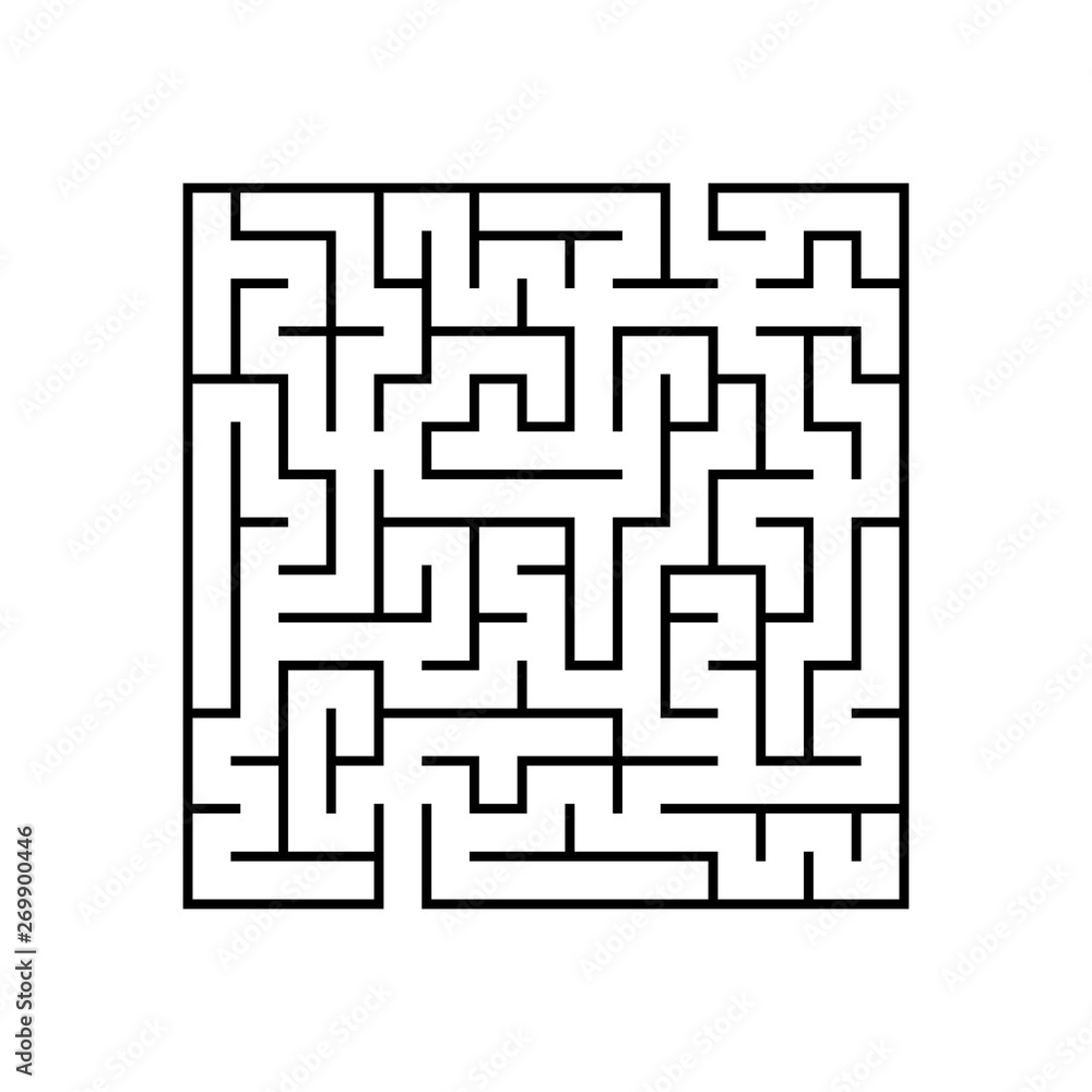 Abstact labyrinth. Educational game for kids. Puzzle for children. Maze conundrum. Find the right path. Vector illustration. Abstact labyrinth. Educational game for kids. Puzzle for children. Maze conundrum. Find the right path. Vector illustration.