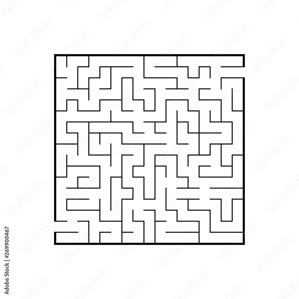 Abstact labyrinth. Educational game for kids. Puzzle for children. Maze conundrum. Find the right path. Vector illustration. Abstact labyrinth. Educational game for kids. Puzzle for children. Maze conundrum. Find the right path. Vector illustration.