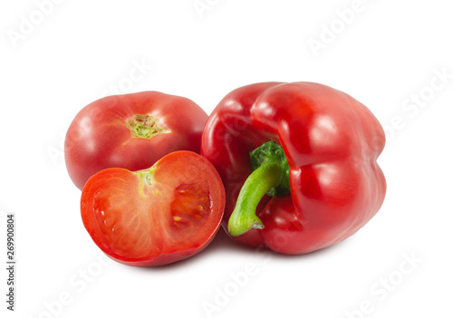 red pepper and tomato