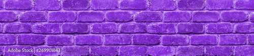 Panorama background  pattern texture old brick wall.