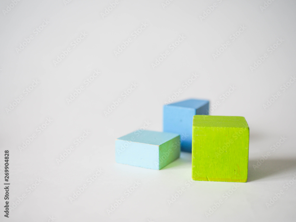 Fototapeta premium colored children's cubes