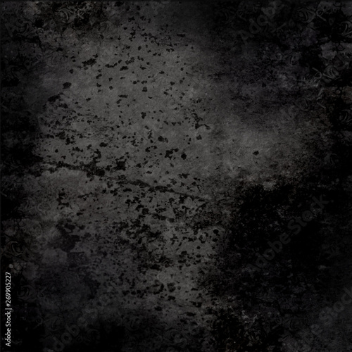 Dark grunge background textural wall