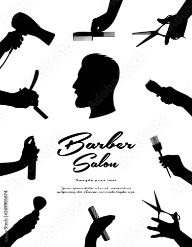 Barbershop.  Beauty hair and Hairdressing salon