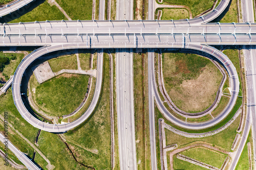 Big empty road junction on ...