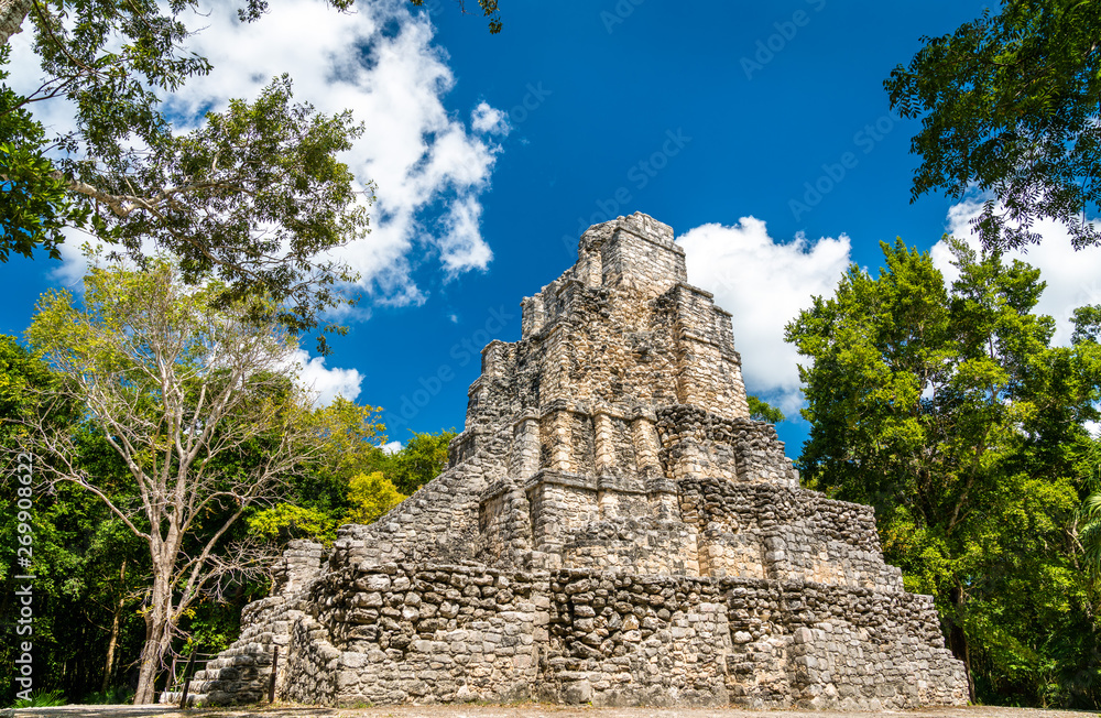 Ancient Mayan Pyramid at Muyil in Quintana Roo, Mexico Ancient Mayan Pyramid at Muyil in Quintana Roo, Mexico