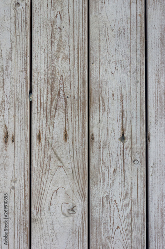 texture of the painted shabby wooden flooring made of boards, grunge background © Wingedbull