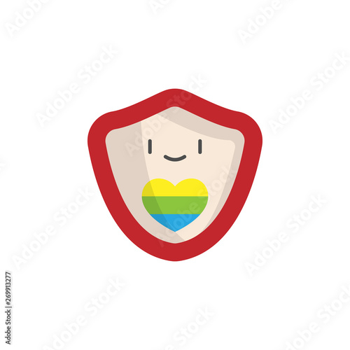 World pride day, badgecolor icon. Element of stop homophobia color icon