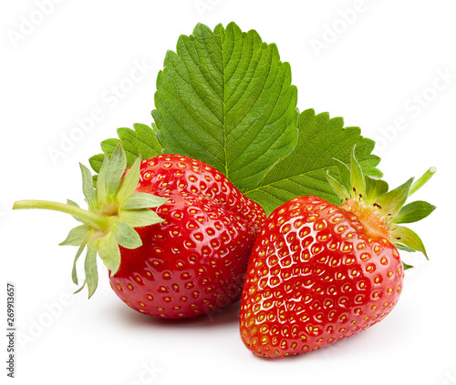 Strawberry isolated on white